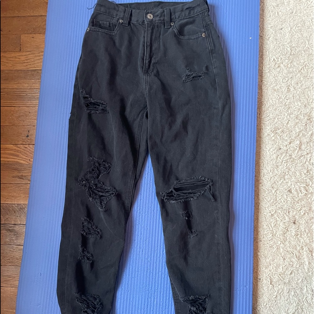 Black Mom Jeans American Eagle